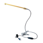 Lampada a clip USB Protezione degli occhi per studenti Lampada da tavolo dimmerabile a LED, Purple, Gold, Black, Silver