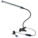 Lampada a clip USB Protezione degli occhi per studenti Lampada da tavolo dimmerabile a LED, Purple, Gold, Black, Silver