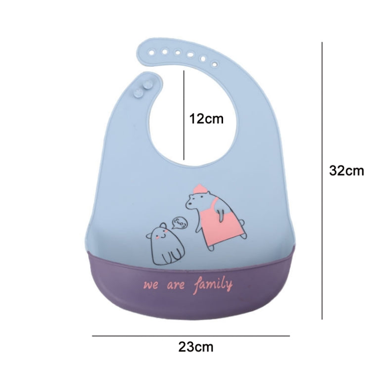 Bavaglino in silicone impermeabile spray per bambini Asciugamano per saliva ultrasottile, modello:, Funny Panda, Bear Baby, Lemon Game, Orange, Lemon Singer, Dinosaurs Athlete, Pear Brothers, Baby Panda, Animal House, Rabbit BATT2, Lion Dot 2          ...