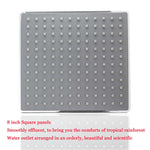 Soffione doccia superiore placcato quadrato da 8 pollici per bagno, 8 inch