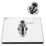 Soffione doccia superiore placcato quadrato da 8 pollici per bagno, 8 inch