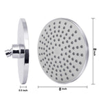 Doccia a spruzzo superiore a forma rotonda da 8 pollici, 8 inch