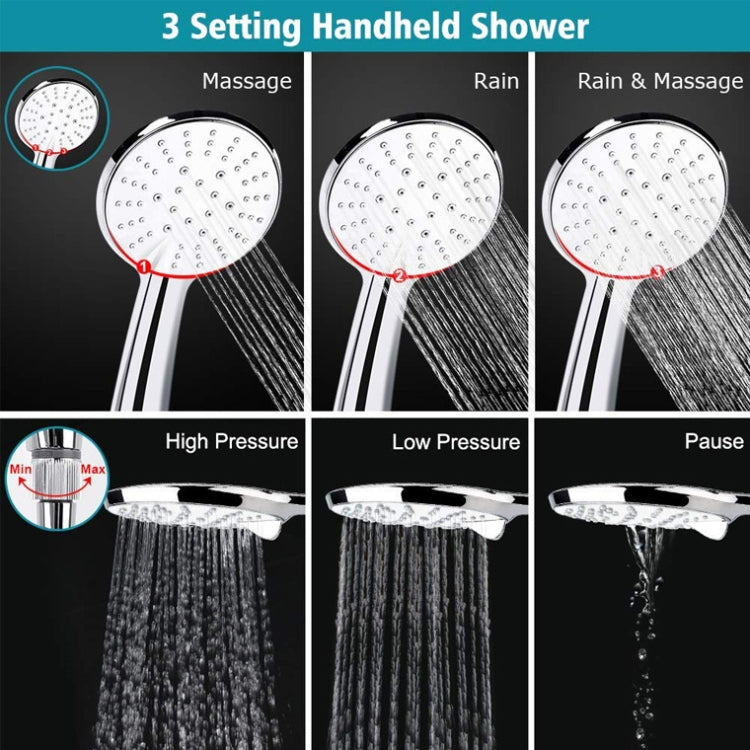 Set doccia doppio portatile con getto d'acqua pressurizzato a risparmio idrico, Dual Shower Set