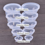 Sfera di cristallo epossidica Stampo in silicone Sfera di gioielli fatti a mano fai da te Stampo, 20 PCS 20mm, 20 PCS 30mm, 10 PCS 40mm, 4 PCS 50mm, 4 PCS  60mm