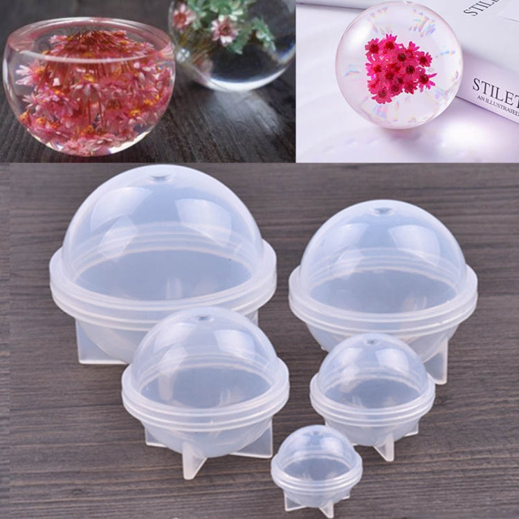 Sfera di cristallo epossidica Stampo in silicone Sfera di gioielli fatti a mano fai da te Stampo, 20 PCS 20mm, 20 PCS 30mm, 10 PCS 40mm, 4 PCS 50mm, 4 PCS  60mm