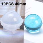 Sfera di cristallo epossidica Stampo in silicone Sfera di gioielli fatti a mano fai da te Stampo, 20 PCS 20mm, 20 PCS 30mm, 10 PCS 40mm, 4 PCS 50mm, 4 PCS  60mm
