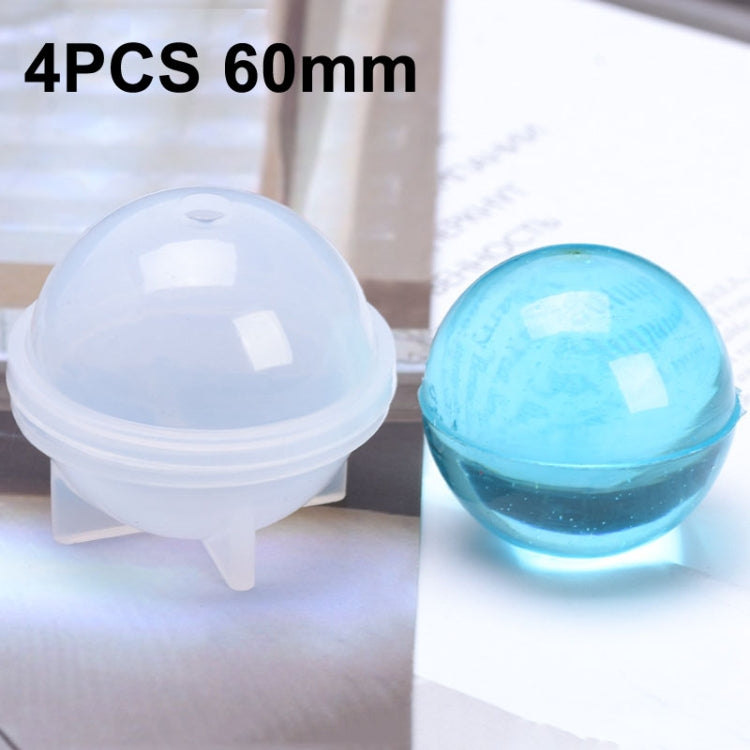 Sfera di cristallo epossidica Stampo in silicone Sfera di gioielli fatti a mano fai da te Stampo, 20 PCS 20mm, 20 PCS 30mm, 10 PCS 40mm, 4 PCS 50mm, 4 PCS  60mm