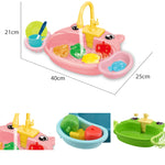 Giocattolo lavastoviglie elettrica ad acqua per bambini