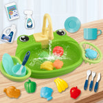 Giocattolo lavastoviglie elettrica ad acqua per bambini