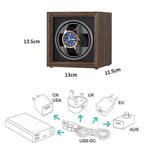 L'orologio con agitatore per orologio meccanico automatico USB ruota la scatola di immagazzinaggio, 1 Watch Black, 1 Watch Red, 2 Watches Black, 2 Watches Red, 4 Watches Black, 4 Watches Red