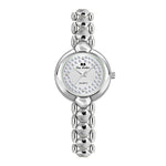 BS Bee Sister FA1691 Orologio da donna con catena di gioielli con orologio di diamanti, Gold, Silver, Golden Silver