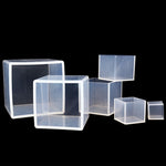 Crystal Drop Glue Square Gel di silice Stampo fai-da-te Modello di decorazione di gioielli fatti a mano, 20 PCS 20mm, 20 PCS 25mm, 10 PCS 35mm, 4 PCS 40mm, 4 PCS 50mm, 4 PCS 65mm
