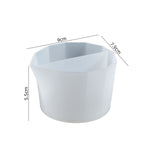 2 PCS Coppa tonificante in silicone per tazza di separazione dei colori in cristallo epossidico fai-da-te, stile:, 2 PCS 2 Grid, 2 PCS 3 Grid, 2 PCS 4 Grid, 2 PCS 5 Grid