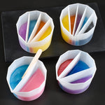 2 PCS Coppa tonificante in silicone per tazza di separazione dei colori in cristallo epossidico fai-da-te, stile:, 2 PCS 2 Grid, 2 PCS 3 Grid, 2 PCS 4 Grid, 2 PCS 5 Grid