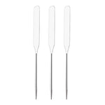 3 Bastoncini in Acciaio Inox per Trucco e Manicure