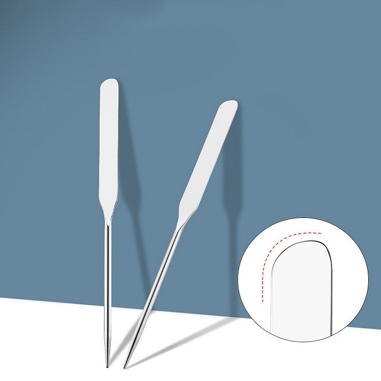 3 Bastoncini in Acciaio Inox per Trucco e Manicure