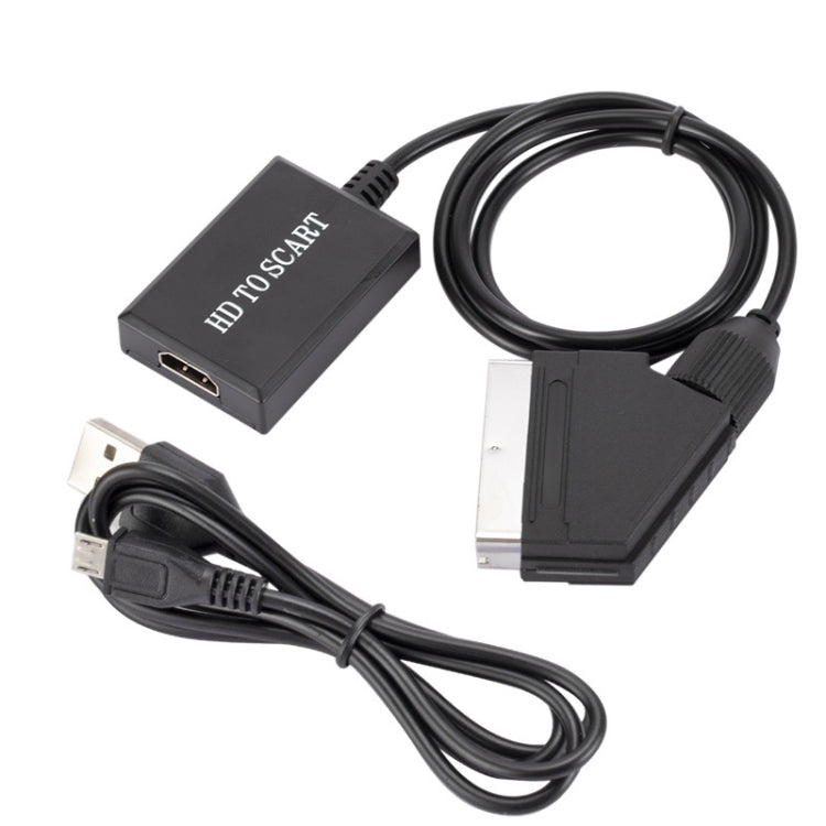 Convertitore da HDMI a Scart Adattatore video HD 1080p, HDMI to SCART 1080P