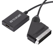 Convertitore da HDMI a Scart Adattatore video HD 1080p, HDMI to SCART 1080P
