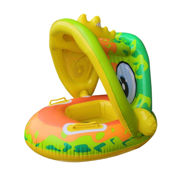 Anello di nuoto animale del fumetto del bambino con la tenda da sole, Swimming Ring With Awning(Green), Swimming Ring With Awning(Purple)