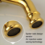 Rubinetto per acqua calda e fredda per lavabo tutto in bronzo, stile:, Electroplated Short Model, Electroplated Short Model+Water Inlet Pipe, Electroplated High Model, Electroplated High Model+Water Inlet Pipe, Gold Short Model                         ...