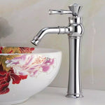 Rubinetto per acqua calda e fredda per lavabo tutto in bronzo, stile:, Electroplated Short Model, Electroplated Short Model+Water Inlet Pipe, Electroplated High Model, Electroplated High Model+Water Inlet Pipe, Gold Short Model                         ...