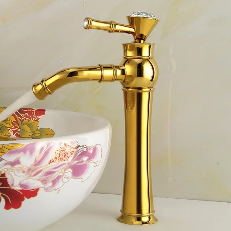 Rubinetto per acqua calda e fredda per lavabo tutto in bronzo, stile:, Electroplated Short Model, Electroplated Short Model+Water Inlet Pipe, Electroplated High Model, Electroplated High Model+Water Inlet Pipe, Gold Short Model                         ...