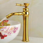 Rubinetto per acqua calda e fredda per lavabo tutto in bronzo, stile:, Electroplated Short Model, Electroplated Short Model+Water Inlet Pipe, Electroplated High Model, Electroplated High Model+Water Inlet Pipe, Gold Short Model                         ...