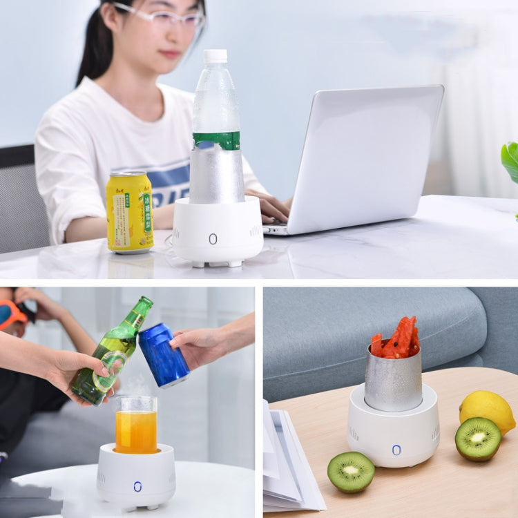 Tazza di refrigerazione per congelatore domestico portatile per mini frigorifero per auto, White