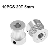 10 PCS GT2 Stampante 3D Puleggia in pelle con trasmissione a ruota sincrona, 20 Tooth 5mm, 20 Tooth 6.35mm, 20 Tooth 8mm, 16 Tooth 6mm, 20 Tooth 4mm Black, 20 Tooth 5mm Black, 20 Tooth 8mm Black
