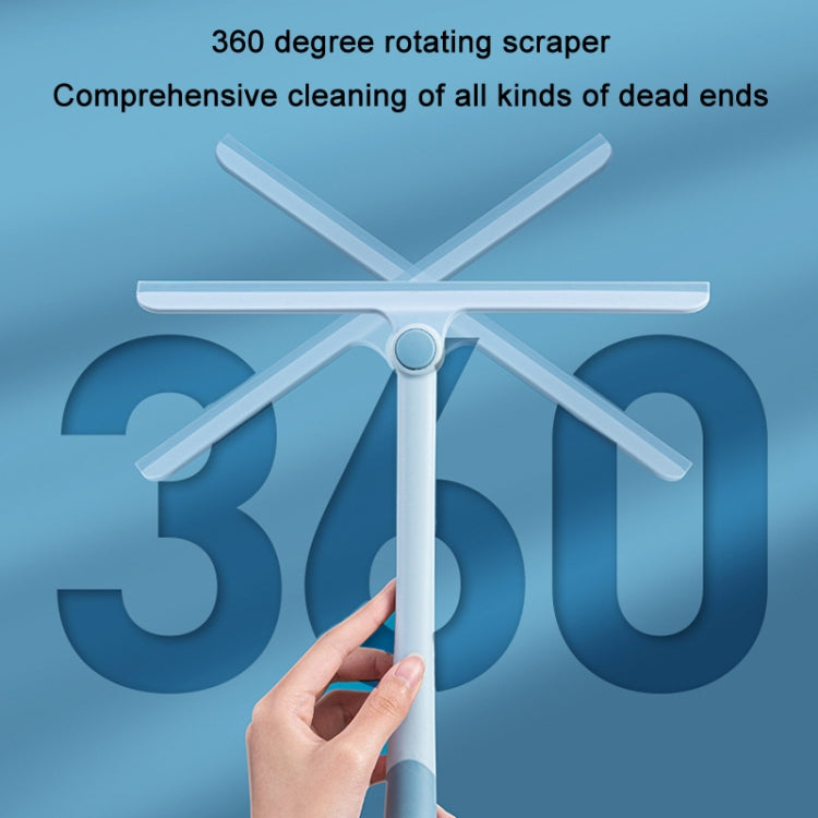 Spazzola per finestra a specchio per uso domestico con tergicristallo rotante a 360 gradi, Blue, Grey, Green, Black