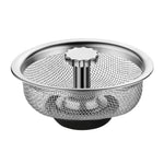 Filtro in acciaio inossidabile anti-intasamento da 2 pezzi per fognatura del lavello della cucina, Dense Net Filter