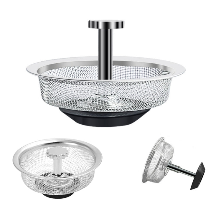 Filtro in acciaio inossidabile anti-intasamento da 2 pezzi per fognatura del lavello della cucina, Dense Net Filter