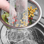 Filtro in acciaio inossidabile anti-intasamento da 2 pezzi per fognatura del lavello della cucina, Dense Net Filter