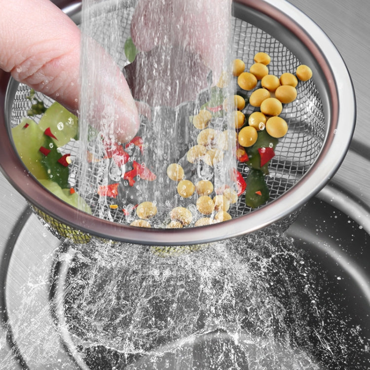 Filtro in acciaio inossidabile anti-intasamento da 2 pezzi per fognatura del lavello della cucina, Dense Net Filter