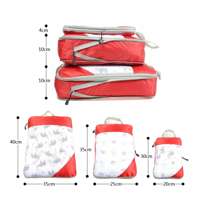 3 pezzi/set borsa da viaggio impermeabile per vestiti a compressione, Orange With Net, Nevy With Net, Pink With Net, Red With Net, Green With Net, Gray With Net, Black With Net, Gray Without Net, Black Without Net, Red Without Net, Blue Without Net    ...