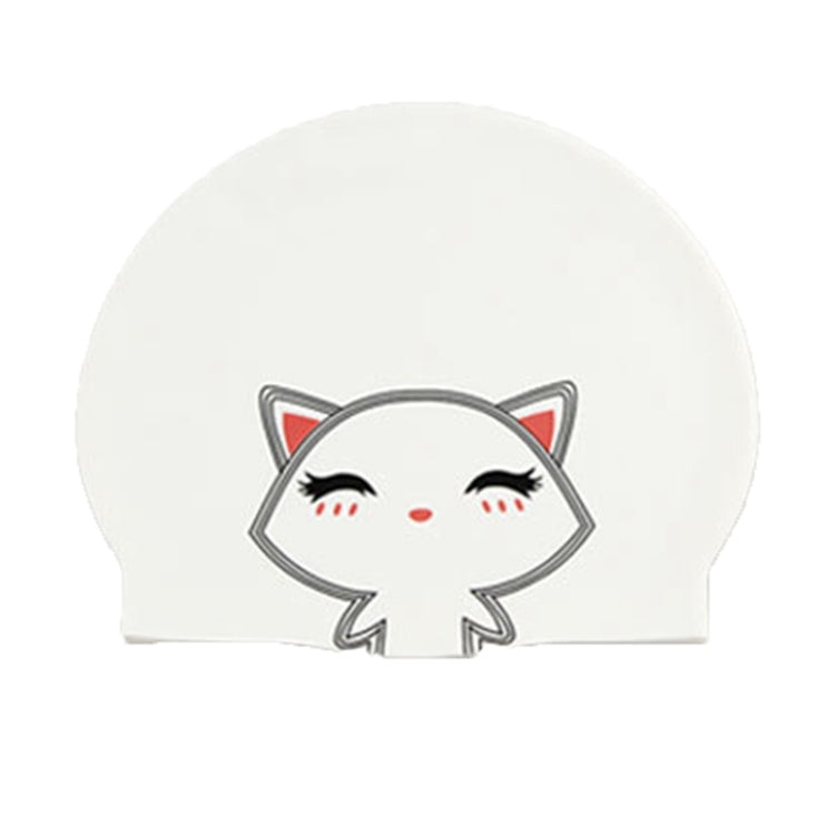 Hy08 Cuffia da nuoto in silicone con stampa di simpatici cartoni animati, specifiche:, Black Swan, Little Squirrel, Princess Cat, Cavaliers cat, White Pig, Pink Pig, Strawberry, Pink Blossom, Deep Blue