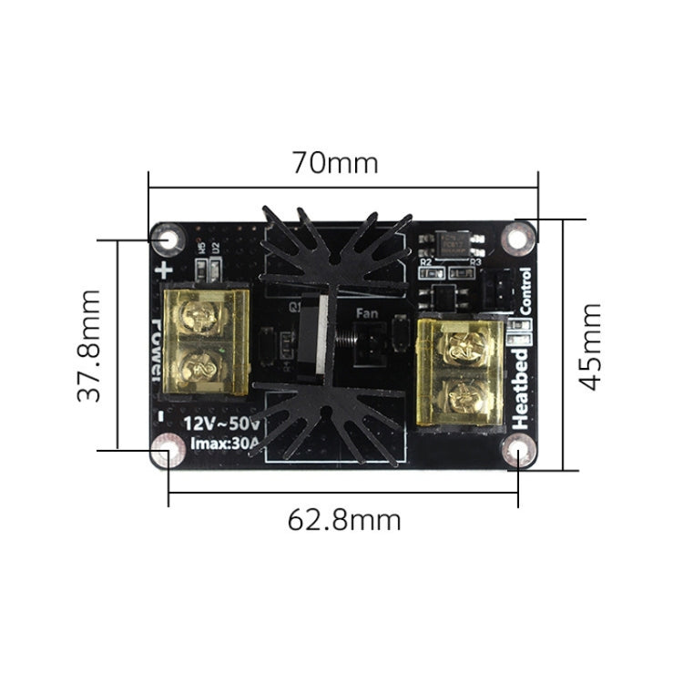 Espansione di potenza del tubo MOS del modulo letto caldo ad alta potenza della scheda madre della stampante 3D, Module