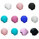 Cuffia da nuoto in silicone per paraorecchie impermeabile tinta unita WAVE, White, Pink, Black, Pink Blue, Rose Red, Colorful Blue, Childrens White, Childrens Pink, Childrens Pink Blue, Long Hair Pink Purple, Long Hair Black
