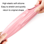 Cuffia da nuoto in silicone per paraorecchie impermeabile tinta unita WAVE, White, Pink, Black, Pink Blue, Rose Red, Colorful Blue, Childrens White, Childrens Pink, Childrens Pink Blue, Long Hair Pink Purple, Long Hair Black