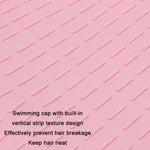 Cuffia da nuoto in silicone per paraorecchie impermeabile tinta unita WAVE, White, Pink, Black, Pink Blue, Rose Red, Colorful Blue, Childrens White, Childrens Pink, Childrens Pink Blue, Long Hair Pink Purple, Long Hair Black