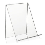 Espositore in acrilico da 2 pezzi Supporto per cornice per foto da scaffale per libri trasparente, 100 x 115 x 130mm