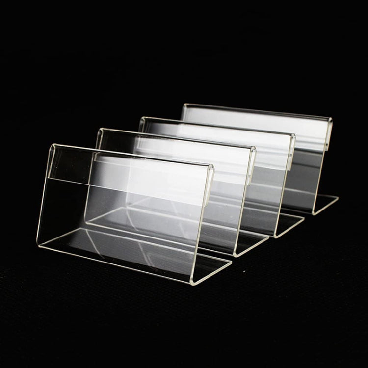 Mini porta etichette in acrilico trasparente 70x40mm