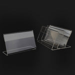 10 mini porta etichette per espositore in acrilico trasparente, Label Holder