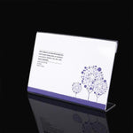 10 mini porta etichette per espositore in acrilico trasparente, Label Holder