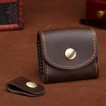 Mini borsa vintage in pelle per cuffie vari colori