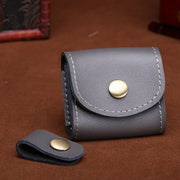 Mini borsa vintage in pelle per cuffie
