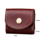 Mini borsa vintage in pelle per cuffie vari colori