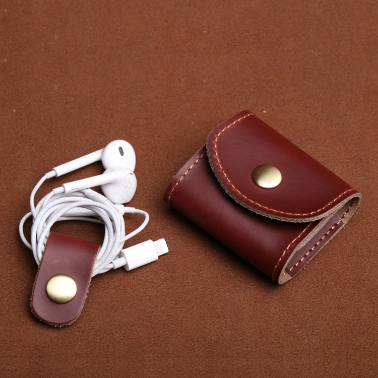 Mini borsa vintage in pelle per cuffie vari colori