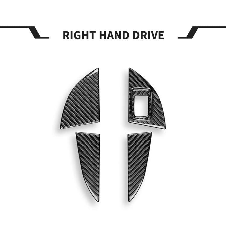 Adesivi per pannello porta vano portaoggetti anteriore e posteriore per BMW X1 F48/X2 F39, 5 pezzi/set, guida a destra., Right-Hand Drive