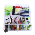 HENGJIA Spigola Finta Esca Morbida Accessori per Attrezzi da Pesca Esche d'Acqua Dolce, 110 PCS / Box